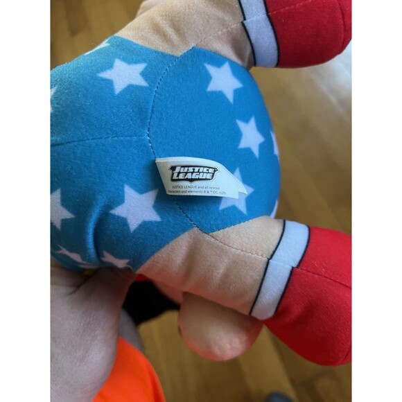 Justice League Wonder Woman Plush Sitting 15" Toy Factory Stuffed Animal Action - Picture 3 of 4